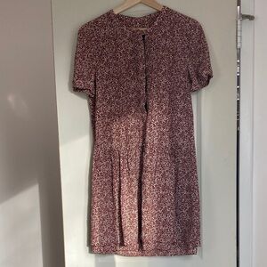 Burberry burgundy color Floral Mini Dress